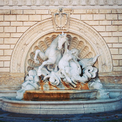The fountain of Pincio. Bologna, Italy.