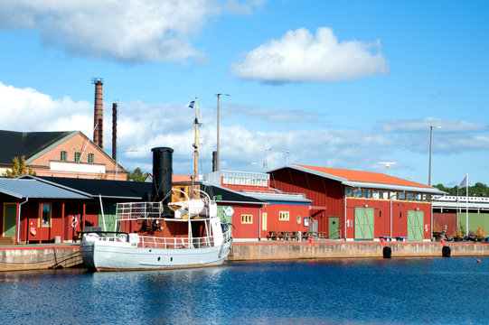 Im Hafen von Oskarshamn, Schweden