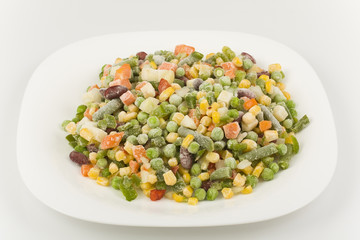 mixture of fresh-frozen vegetables
