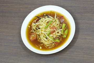 Green papaya salad thai