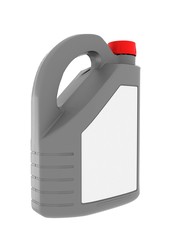 Gasoline jerrican on a white background