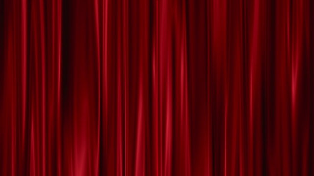 Red Curtains open