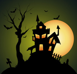 Creepy Old Halloween Horrable House