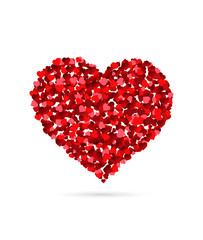Plakat Heart made of small hearts