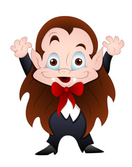 Cute Dracula Vector Illustration
