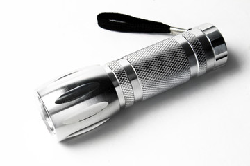 flashlight on the white background