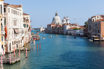 Naklejka premium Venezia, santa maria della salute vista dal ponte