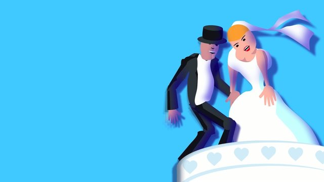 Hochzeit auf der Hochzeitstorte