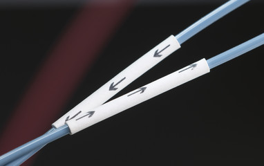 Tube lines for liquid in laboratory equipment