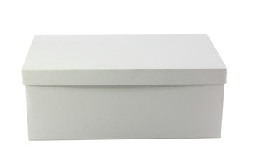 Paper box on white background