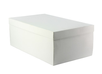 Paper box on white background