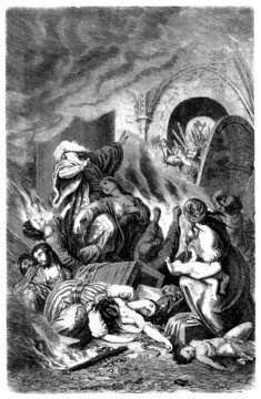 Medieval Pogrom : Jews Suicide