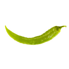 Green hot chili pepper