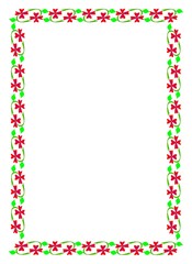 Fototapeta premium Рамка из цветов