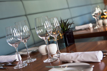 Restaurant table setup