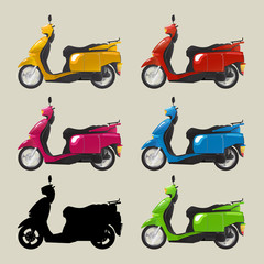 Retro scooters