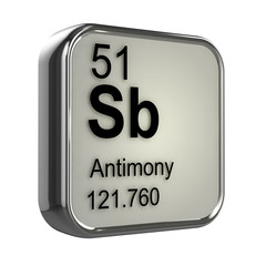 3d Periodic Table - 51 Antimony