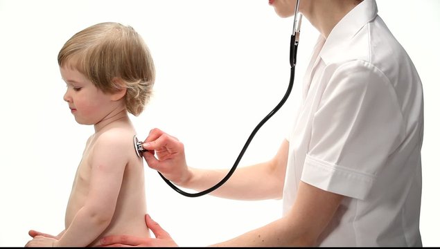 Baby and a doctor