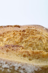 Closeup of bread crust