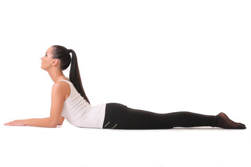 Fototapeta premium Young Woman Doing Yoga