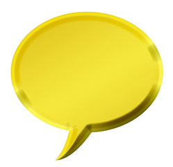 golden speech bubble