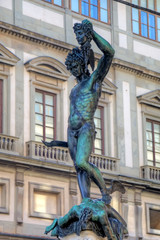 Statue of Perseus slaying Medusa. Firenze, Italia