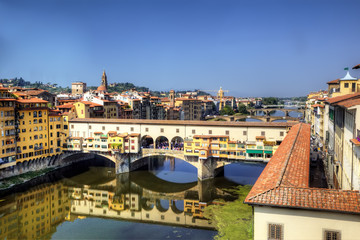 Fototapeta na wymiar Most Ponte Vecchio. Florencja, Włochy.
