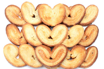 Heart-shaped cookies