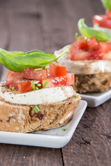 Fresh Baguette with Tomato and Mozzarella