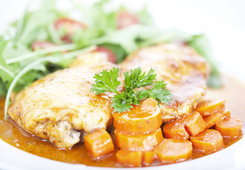Chicken and carrot meal