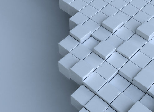 3d cubes building concept © Jezper