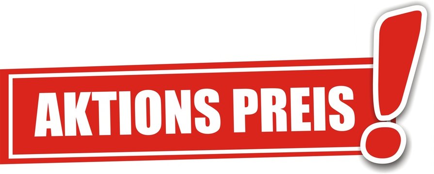 &eacute;tiquette aktions preis