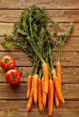 carrots and tomatoes