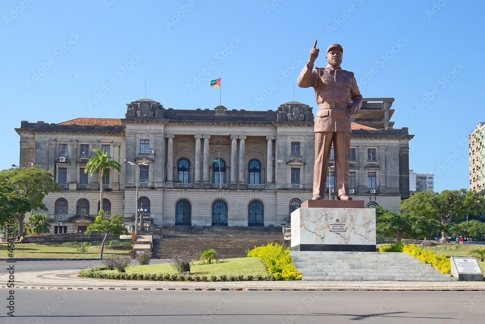 Wall mural city hall in maputo, mozambique