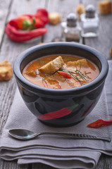 Roasted pepper soup