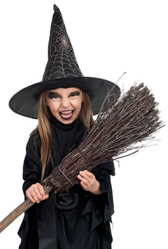 Child in halloween costume