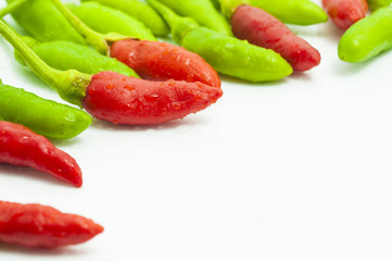red and green chilli background