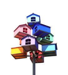 Colorful nesting boxes