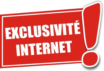 étiquette exclusivité internet