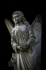 Fototapeta na wymiar Angel Statue w grobie stoczni