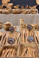Kitchen's wooden instruments