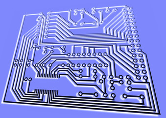 Electric board for installation of the electronic scheme