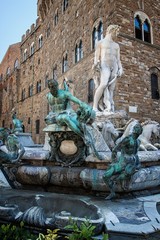 Fountain of Neptune in Florence - Italy