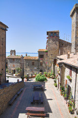 Panoramic view of Bolsena. Lazio. Italy.