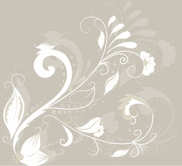 Floral greeting card