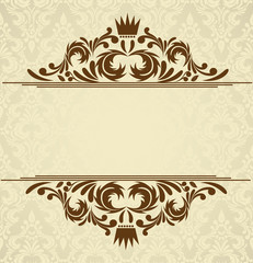 Background with damask pattern