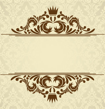 Background with damask pattern