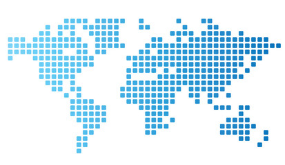 Fototapeta premium Dotted world map