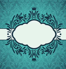 Invitation card with frame