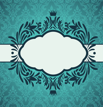 Invitation card with frame